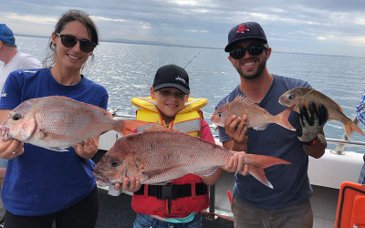 parent and child fishing trip