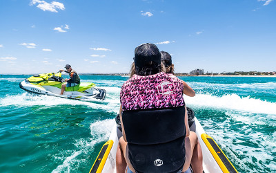 Jet ski tour Geraldton to Pink Lake