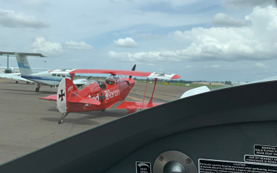 Aerobatic flight over Sydney