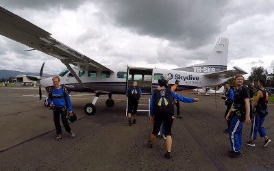 Skydive over Wollongong