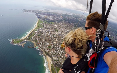 Skydive over Wollongong