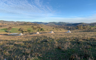 Glenayr Farm glamping property in Mudgee