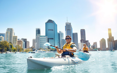 Kayak tour Brisbane River, Queensland