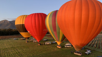 hunter valley hot air balloon