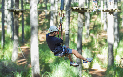 High ropes adventure Tarzan's Test