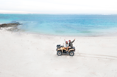 off roading on beach