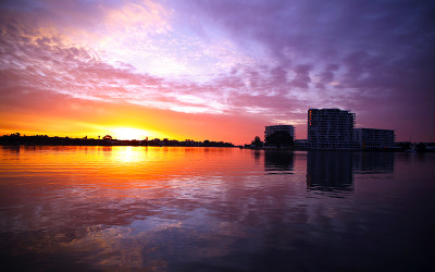 Sunset in Mandurah, Perth