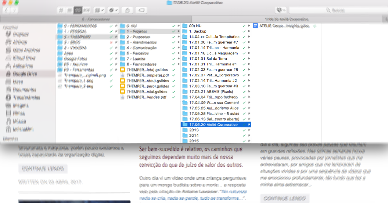 A imagem é de uma representação do Google Drive e do quanto isso pode ser importante para a sua organização digital