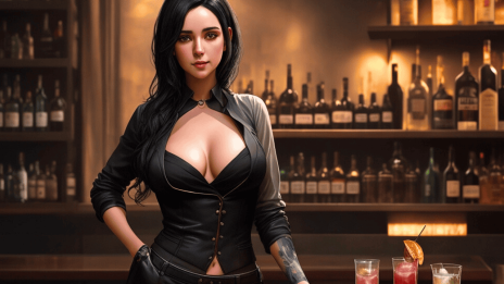 När chefen tog mig, i den tomma baren – het sex