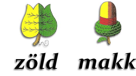 Piros, tök, zöld, makk