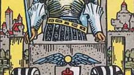 Arcana 7 , vagnen ( Viljan) och Arcana 8 , styrkan ( Modet)!