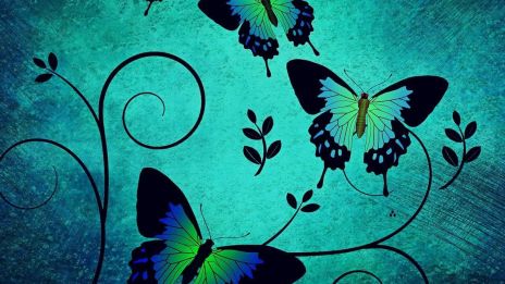 Fjärilar som flyger