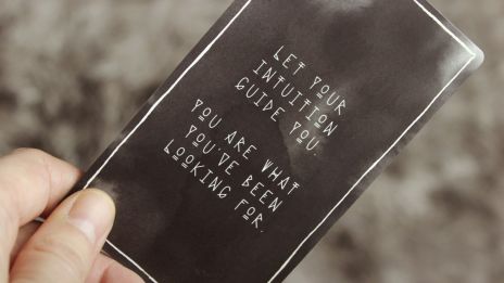 En lugn och självklar insikt