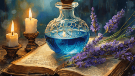 Ljusmagi, örter och kloka böcker.