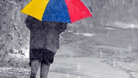 Regn och snö i vinternatten