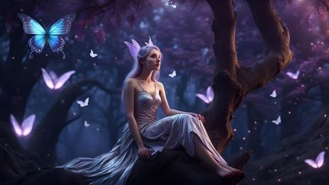 Silverstrimmor i den mörka natten