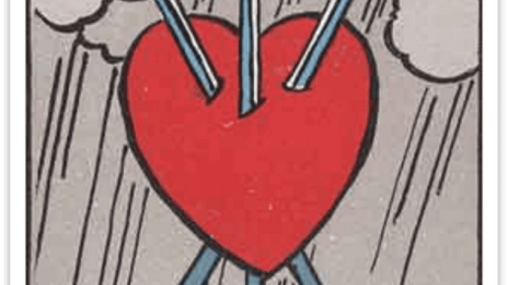 Tarotkortet Tre svärd