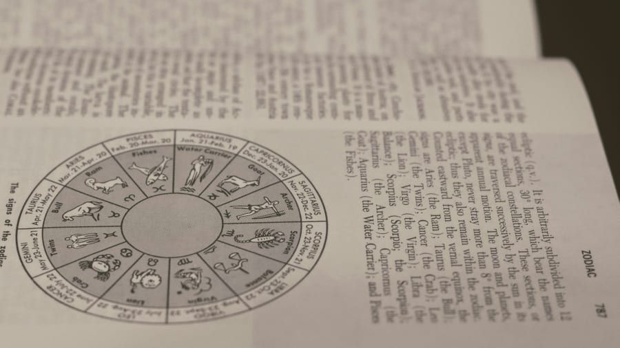 Stellium ja planeettojen kasaantuma kartassa