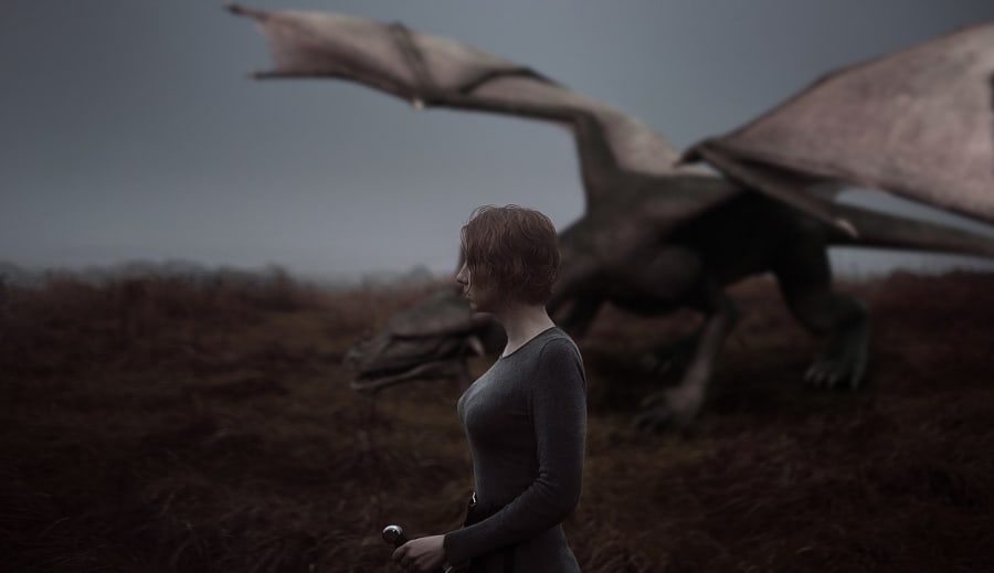 Jord drakens Porträtt – Hon som bär livets rot och stilla styrka