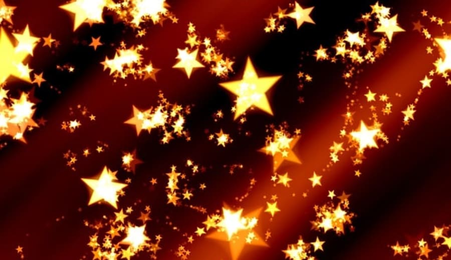 Orange stjärnhimmel