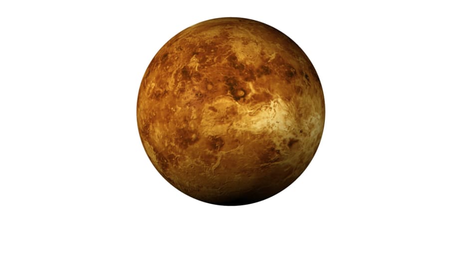 Venus strålar på kvällshimlen