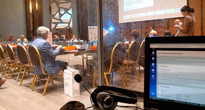 Photo from the interpreting booth