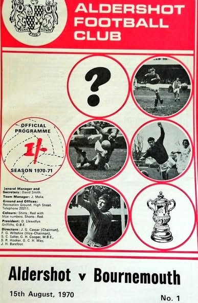 Match programme