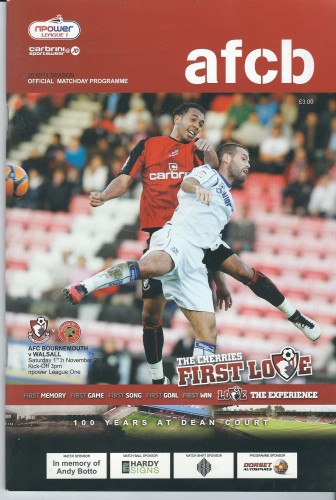 Match programme