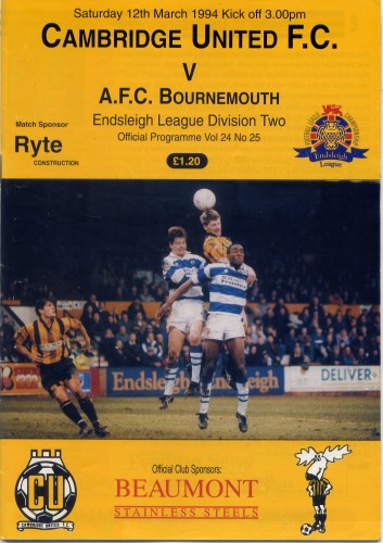 Match programme
