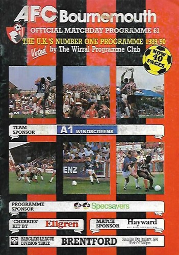Match programme