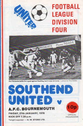 Match programme