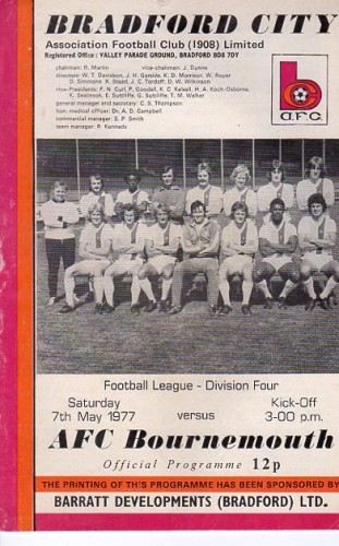 Match programme