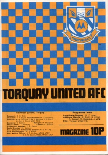 Match programme