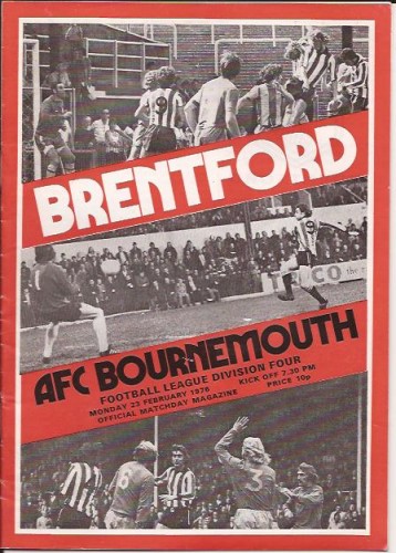 Match programme