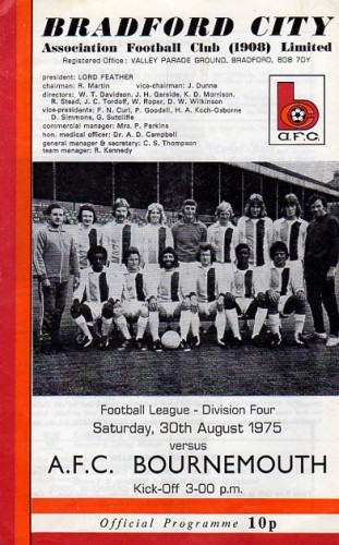 Match programme
