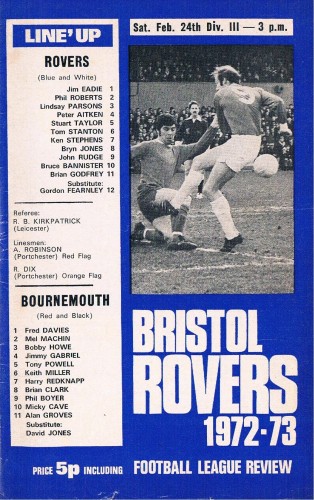 Match programme