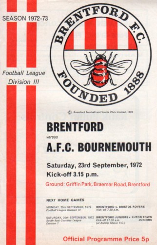 Match programme