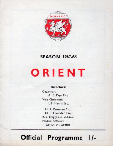 Match programme