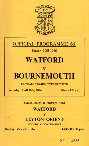 Match programme
