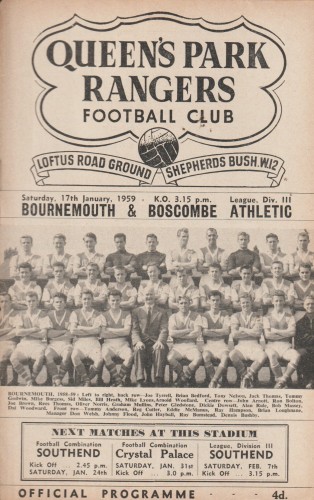 Match programme