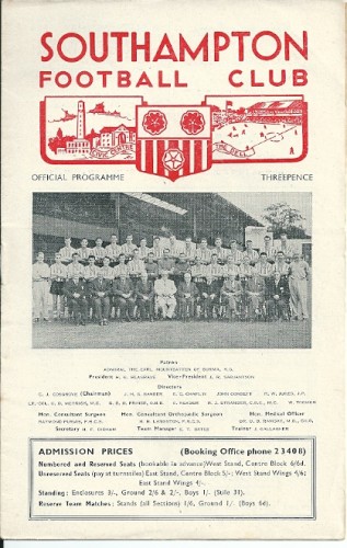 Match programme