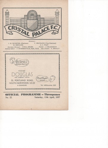 Match programme