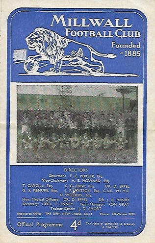 Match programme