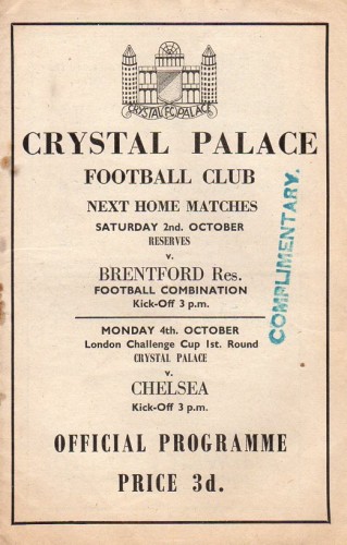 Match programme