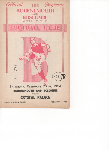 Match programme