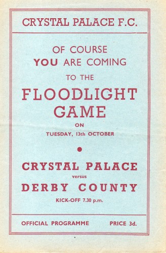 Match programme