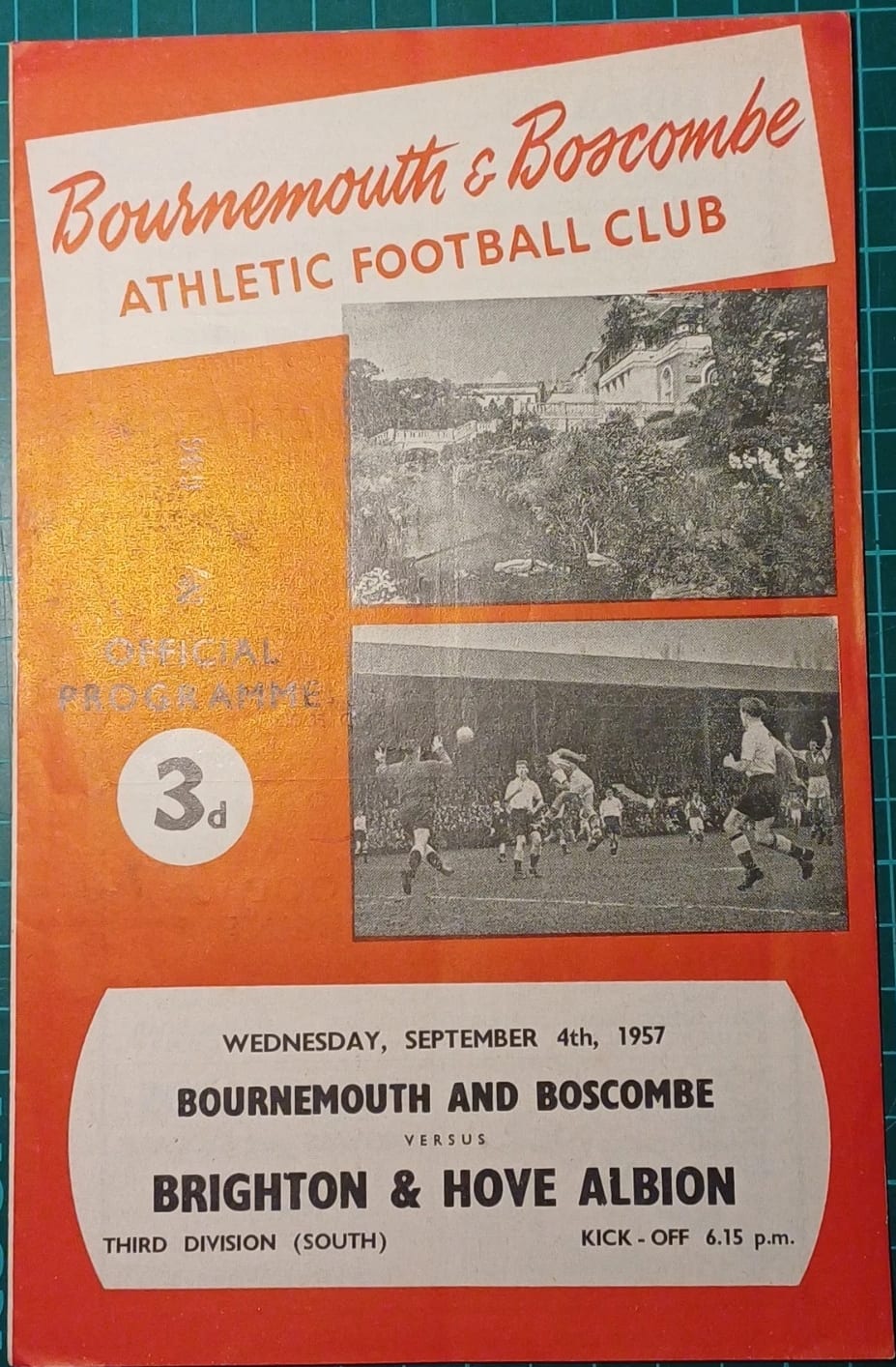 Match programme