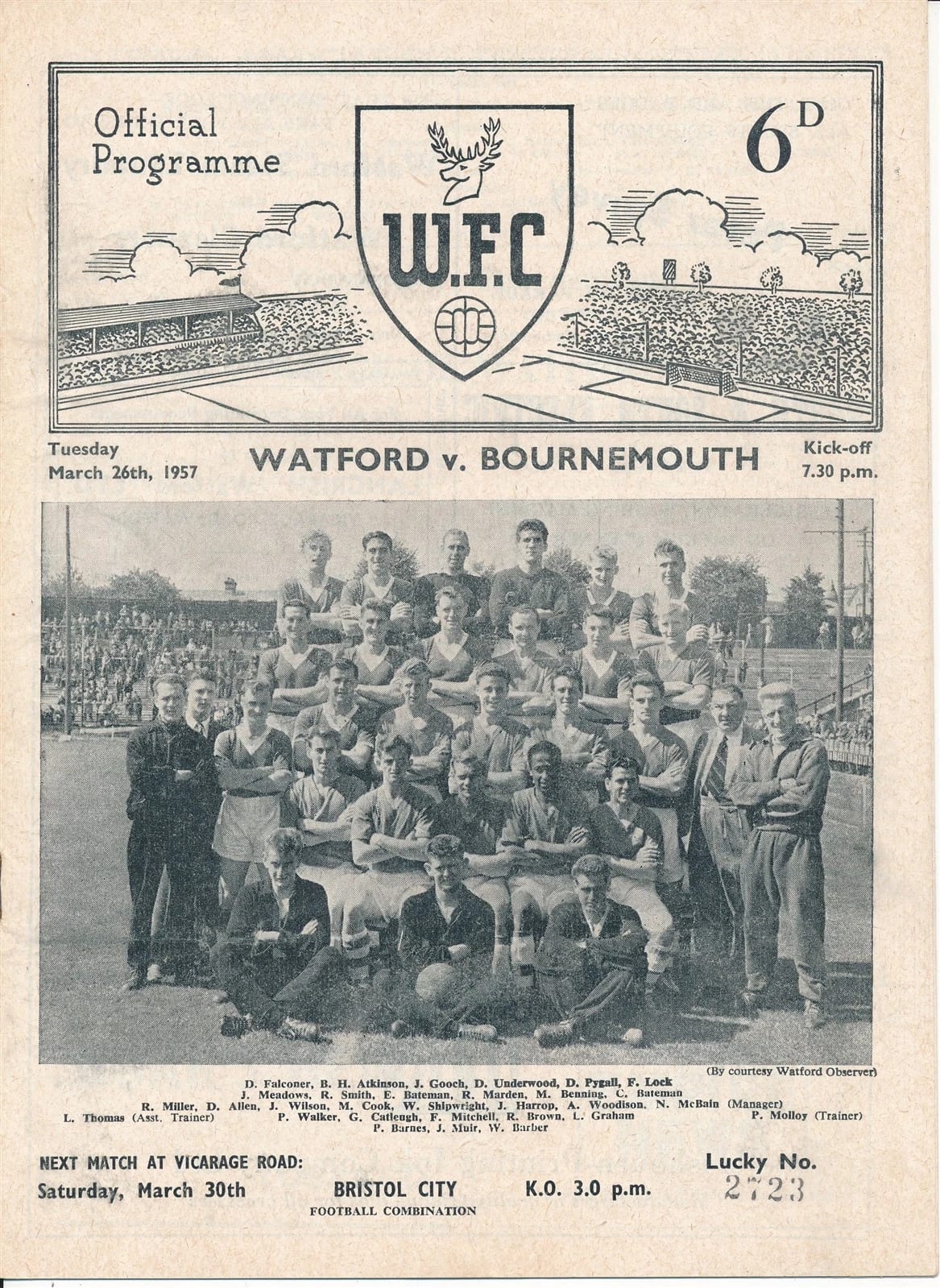 Match programme