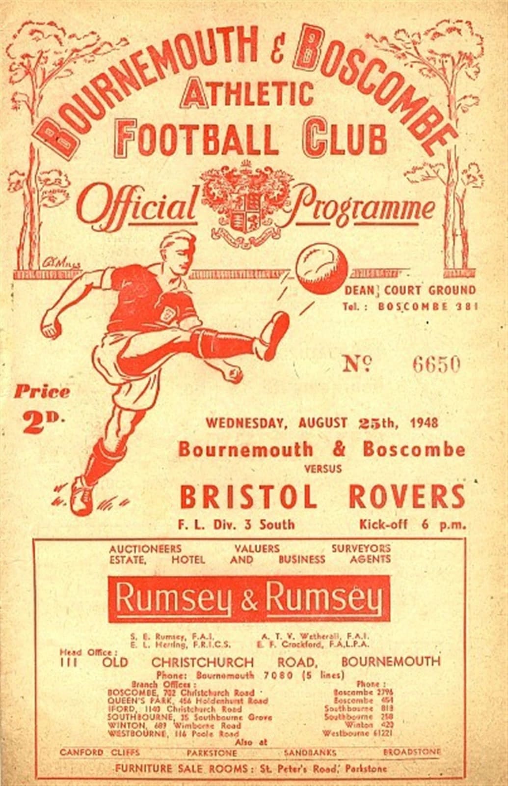 Match programme