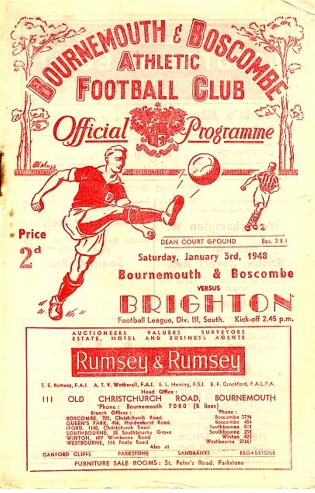 Match programme